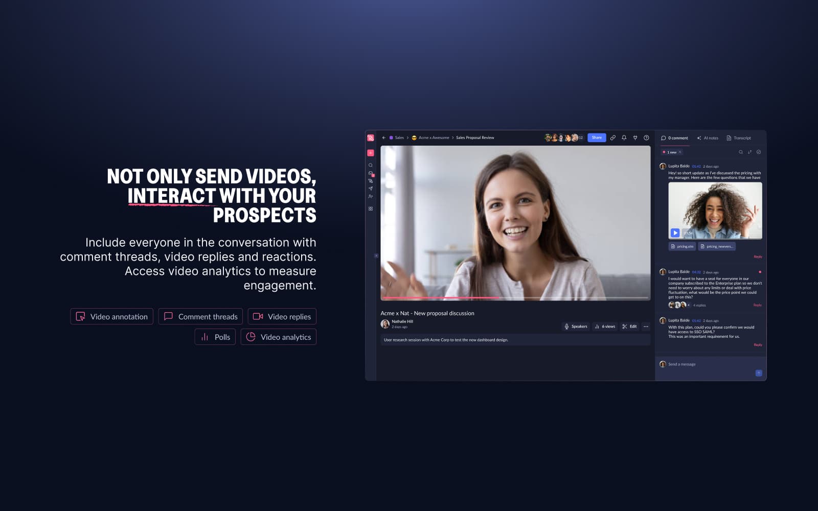 Claap vs Vidyard : échanger avec les prospects