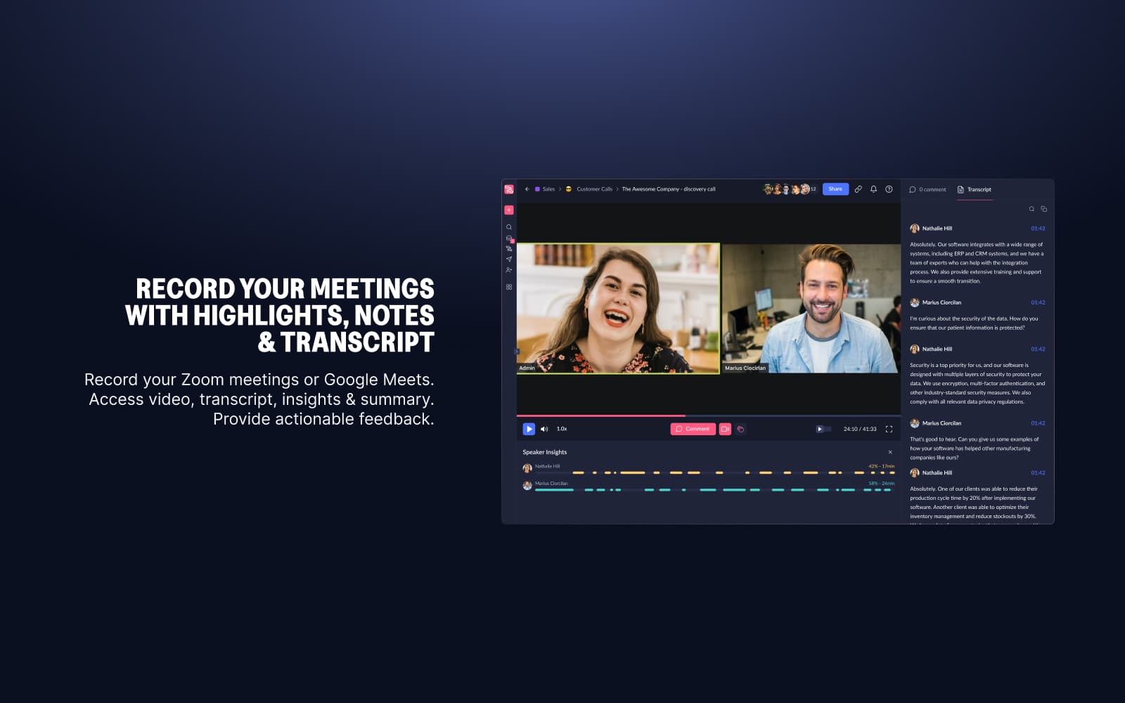 Otter.ai vs Claap : enregistrer des vidéos